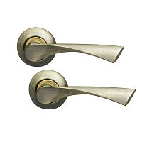 Ручки на розеті ARMADILLO Corona (BK6-1-ET-1) AB/SG бронза/матове золото