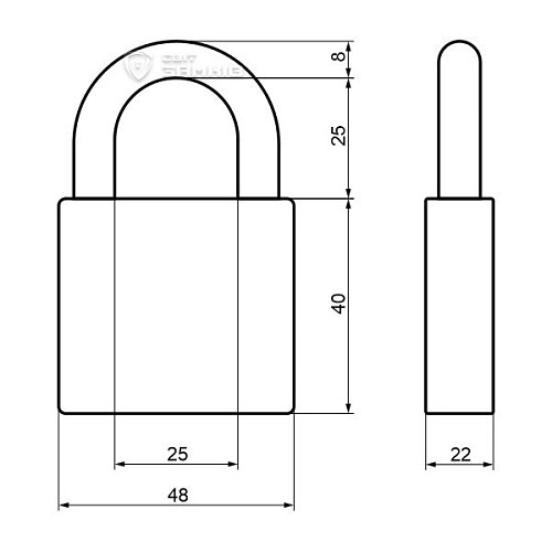 Замок навісний ABLOY PL330 Protec (2 ключа) - Фото №6