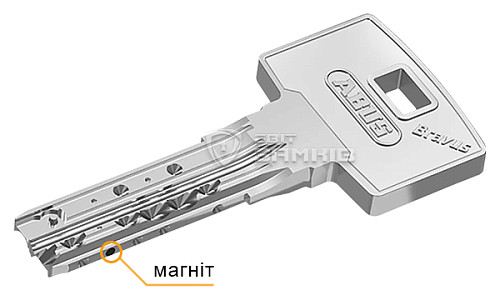 Циліндр ABUS Bravus 3500 MX Magnet (модульний) 85T (55*30T) нікель сатин - Фото №6