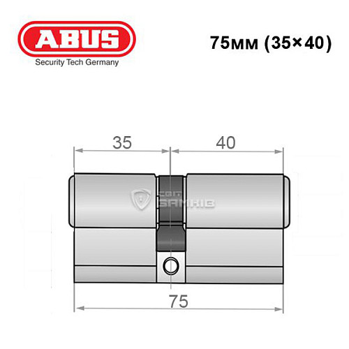 Цилиндр ABUS Vitess 4000 MX (модульный) 75 (35*40) никель сатин - Фото №8
