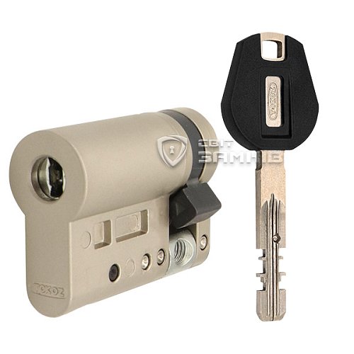 Цилиндр половинка TOKOZ Pro300 70 (60*10) никель матовый - Фото №1