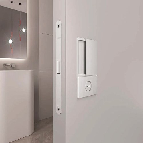 Механізм замка AGB Mediana Polaris Wave WC магніт (BS50,5мм) білий матовий  - Фото №3