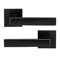 Ручки на розеті GAVROCHE Thorium (Z25) BLACK чорний