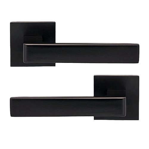 Ручки на розеті GAVROCHE Thorium (Z25) BLACK чорний - Фото №1