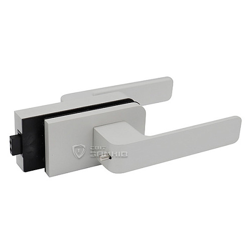 Ручка-заскочка WALA H4S32/SM1OM1 для скляних дверей магнітна з фіксатором B1 срібний - Фото №1