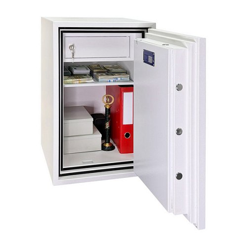 Сейф вогнестійкий GRIFFON FRS.70.E WHITE - Фото №3