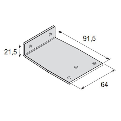 Кронштейн паралельної тяги CISA до серій 60460, 60461, С1510, 1511, С1610, 1611, С1415,1416 чорний - Фото №4