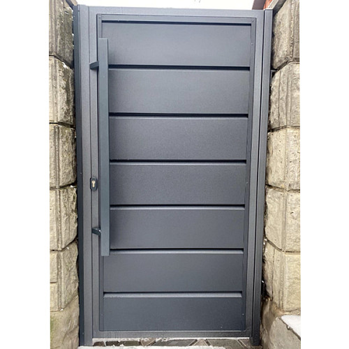 Ручка скоба ABARO Sydney 45° L:1800 X:1600 W:40*20mm SS 304 антрацит RAL 7016 (половинка) - Фото №8