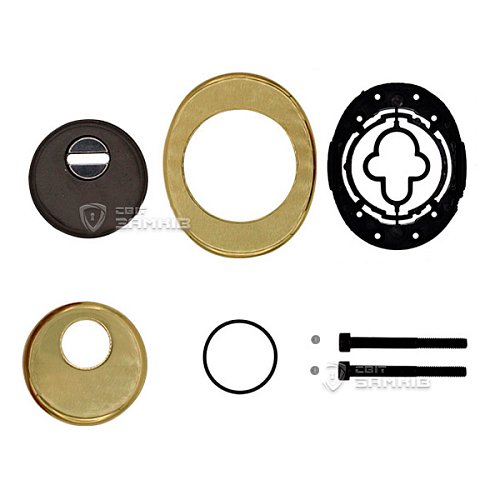 Протектор AZZI FAUSTO F23 Antitubo SB Widia 25 мм 85х70 полированная латунь - Фото №4