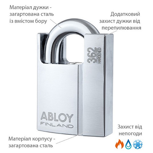 Замок навісний ABLOY PL362 Protec 2 ключа - Фото №5