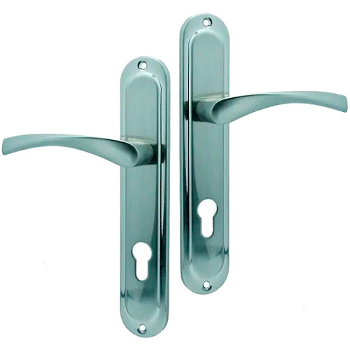 Ручки на планці KEDR 85.323-AL 85 мм (планка 37 мм) SN сатин - Фото №1