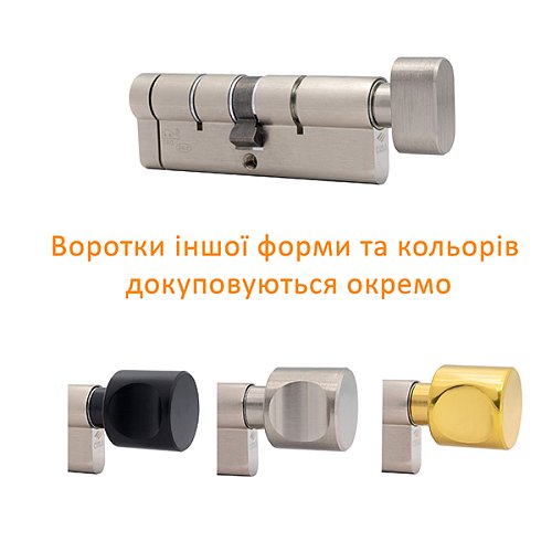 Циліндр CISA Astral Tekno PRO 100T (50*50T) нікель матовий 3 ключі - Фото №7