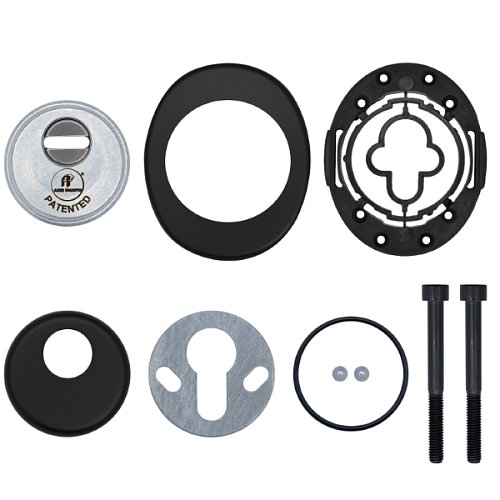 Протектор AZZI FAUSTO Antitubo SB 25 мм ME50/85X70/NO овальний широкий чорний матовий - Фото №7