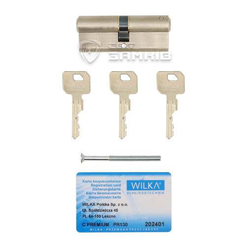 Цилиндр WILKA 1400 C Premium 130 70 (35*35) никель - Фото №5
