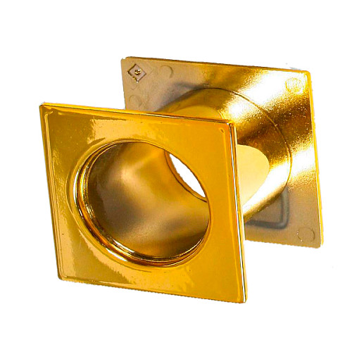 Вентиляційний отвір PLAST-POL квадратний золото - Фото №1