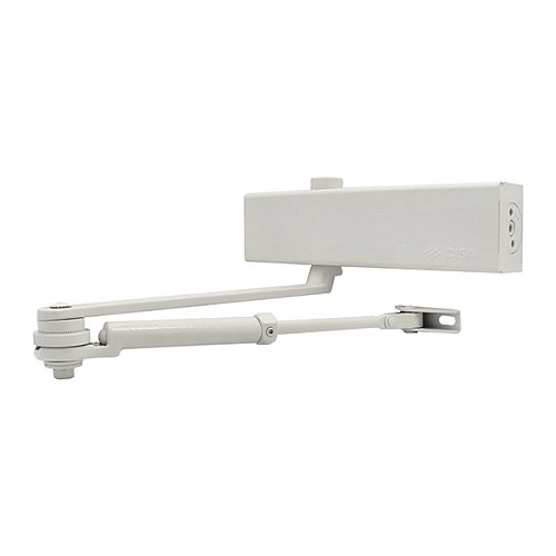 Доводчик CISA C1611.03.0.45 Professional Plus2 BC STD HO с фиксацией до 80 кг белый - Фото №1