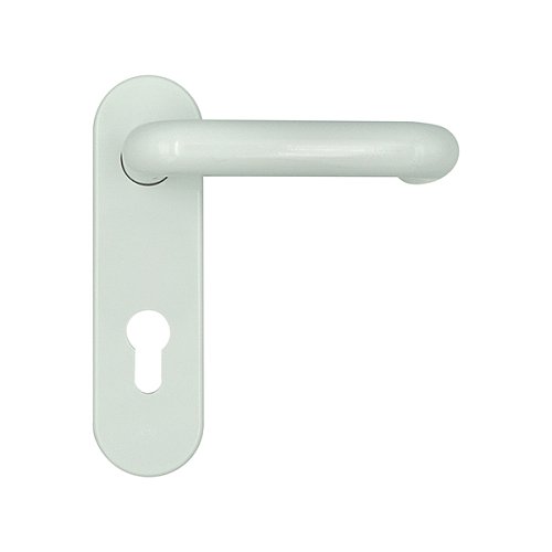 Ручки противопожарные на планке MARVON SP1 нажимная-нажимная 72мм белый глянец - Фото №2