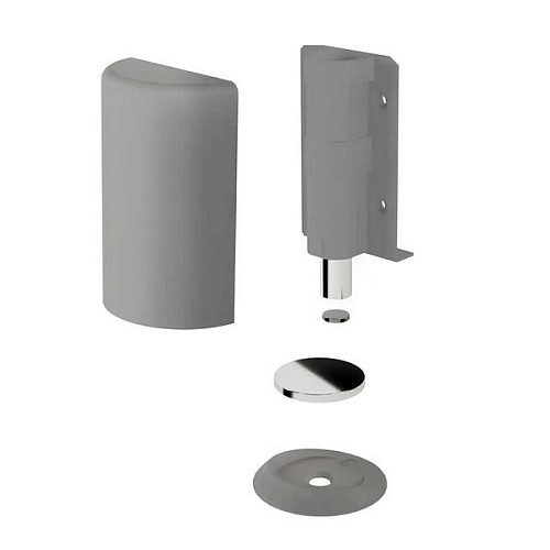 Стопор дверной скрытый VERUM Stoppino X серый магнитный матовый - Фото №4