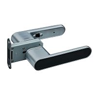 Ручка-защелка GAVROCHE GRclick (BS60мм) магнитная сатиновое серебро/черный