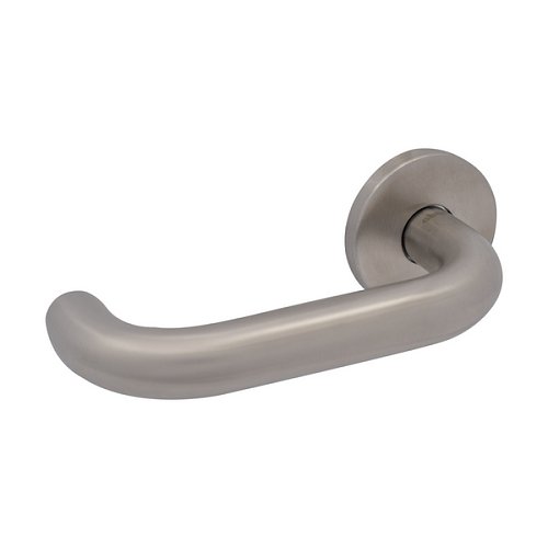 Ручки на розетте ABARO Valencia MM круглая розетта нержавеющая сталь - Фото №3