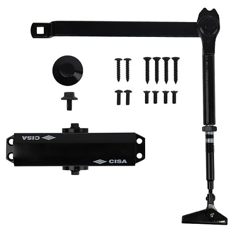 Дотягувач CISA 60471.03.0.44 STD HO з фіксацією до 80 кг чорний - Фото №6