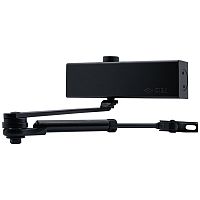Доводчик CISA C1511.03.0.90 Professional Plus2 STD HO с фиксацией до 80 кг черный