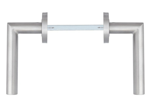 Ручки на розетте ROSTEX Vigo ES52 нержавеющая сталь матовая - Фото №3