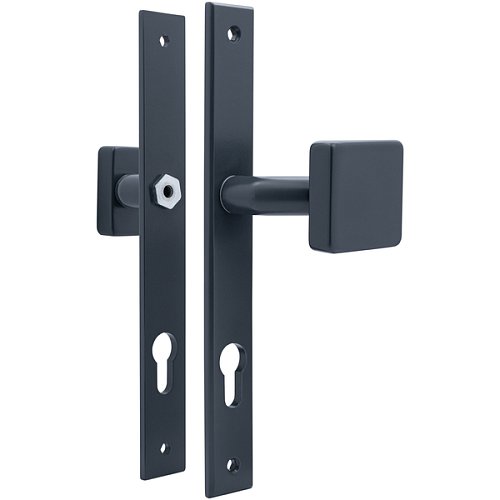 Ручки на планці ABARO Monaco FF фіксована-фіксована антрацит - Фото №3