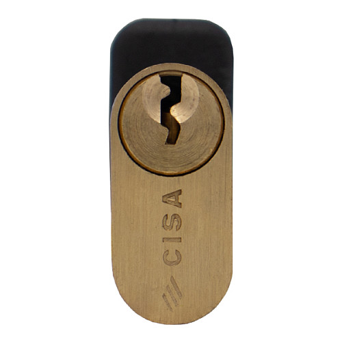 Цилиндр CISA Oval 08230 56T (28*28T) овальный для электромех. замков - Фото №3