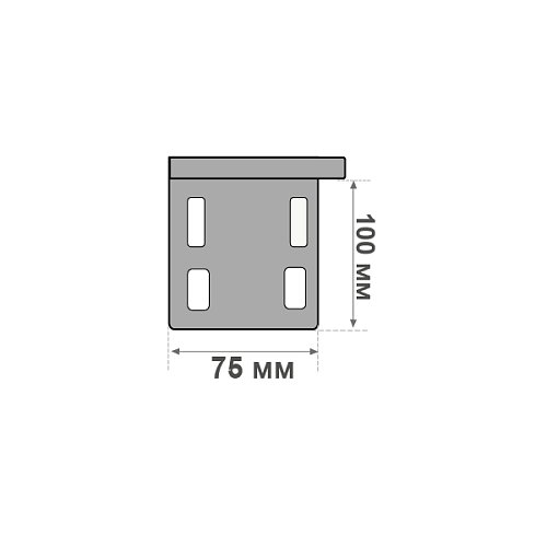 Кронштейн для кріплення дотягувачів для хвіртки CISA C1310 - Фото №2