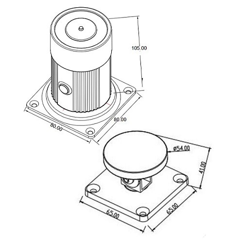 Фіксатор дверей Yli Electronic YD-602 настінний - Фото №4