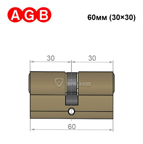 Цилиндр AGB MOD 600 60 (30*30) зеленая бронза - Фото №5