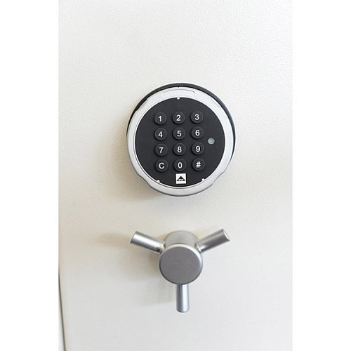 Сейф для зброї GRIFFON GD.840.E.T GLASS CREAM з ударотривким склом - Фото №7