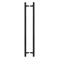 Ручки скобы ABARO Sydney 45° L:1800 X:1600 W:40*20mm SS 304 черный RAL 9005 (комплект)