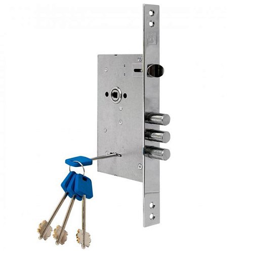 Механизм замка APECS T-52/S8 (BS60*85мм) CR хром - Фото №2