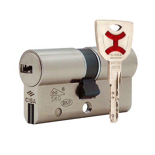 Циліндр CISA AP4 S 70 (35*35) нікель матовий 5 ключів - Фото №1