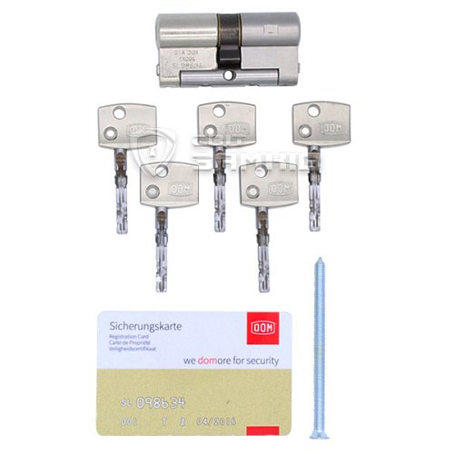 Циліндр DOM Diamant 64 (32*32) нікель сатин - Фото №3