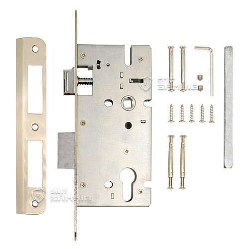 Комплект замка CLASS 7255-4 (BS55*72мм) SN сатин - Фото №5