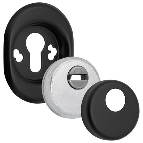 Протектор врізний AZZI FAUSTO Antiscasso NO в чашці чорний матовий - Фото №1