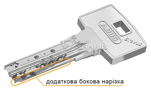 Циліндр половинка ABUS Bravus 4000 Compact 40 (30*10) нікель сатин 3 ключа - Фото №5