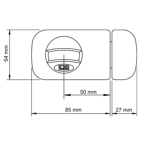 Замок накладний LOB TZ51 (BS50мм) 3 ключа - Фото №4