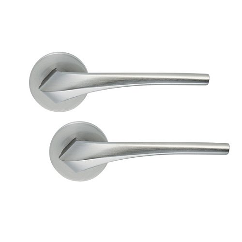 Ручки на розеті ILAVIO 2391 (1055-1112) хром матовий - Фото №1