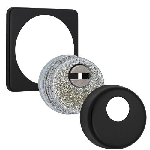 Протектор AZZI FAUSTO Antitubo HB-PATT 25 мм ME50/QSLIM/NO квадратний чорний матовий - Фото №1