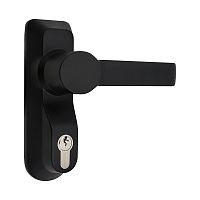 Ручка на планке для накладной антипаники CISA 07078.68 с цилиндром C2000 черная