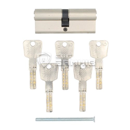 Циліндр TITAN K5 95 (35*60) нікель сатин - Фото №3