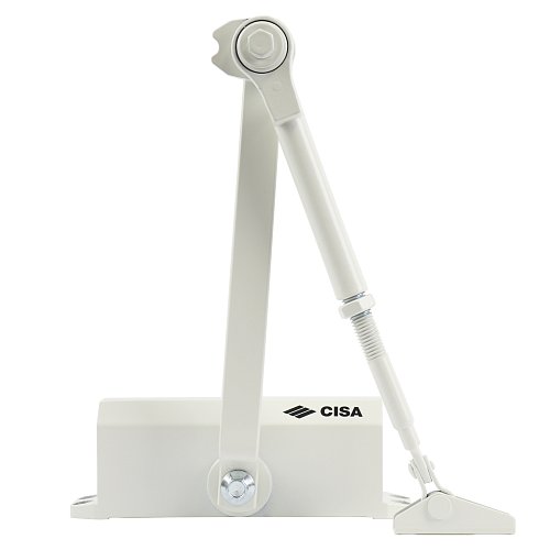 Доводчик CISA 60461/60471.03.0.45 STD HO с фиксацией до 80 кг белый - Фото №4