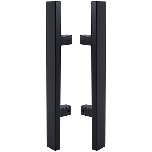 Ручки скоби ABARO Sydney 90° L:400 X:200 W:40*20mm SS 304 чорний RAL 9005 (комплект) - Фото №1