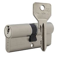 Цилиндр CISA C2000 50 (25*25) никель матовый 5 ключей