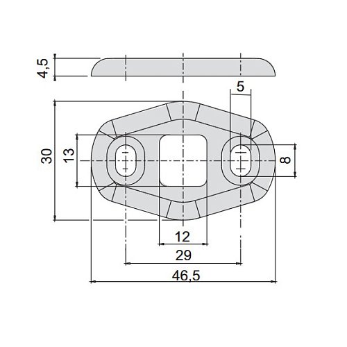 Зворотня планка CISA 06142.95 нижня - Фото №3