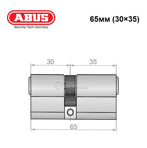 Циліндр ABUS Integral MX (модульний) 65 (30*35) нікель - Фото №6